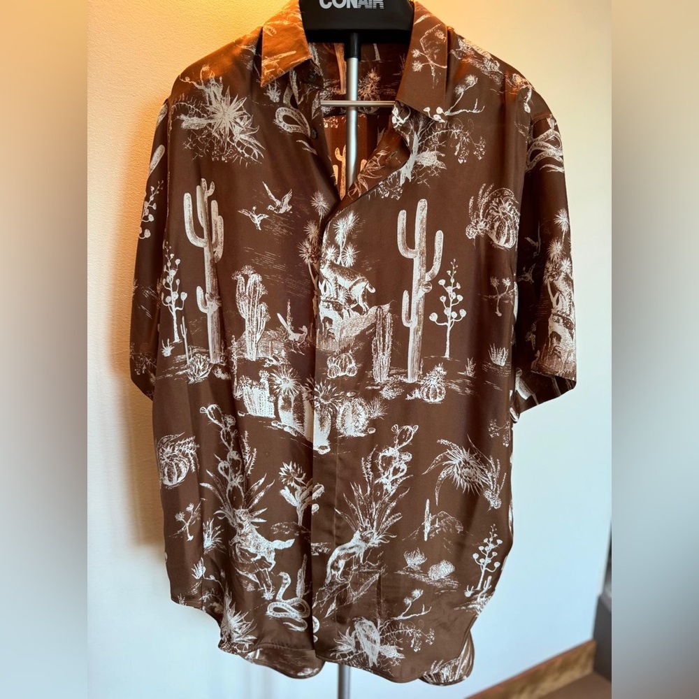 Dior x Cactus Jack oversized Silk Shirt. 2022. Size 42. SOLD OUT - Picture 1 of 4
